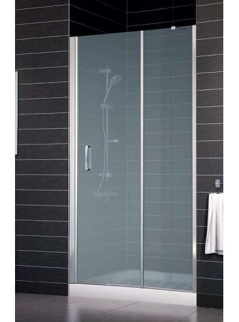 Душевая дверь в нишу Vegas Glass EP-F-1 0120 08 10 L профиль глянцевый хром, стекло сатин