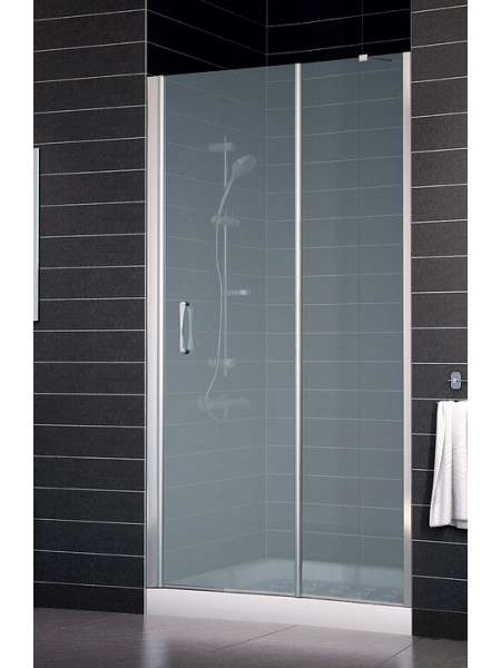 Душевая дверь в нишу Vegas Glass EP-F-1 0120 08 10 L профиль глянцевый хром, стекло сатин