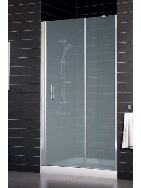 Душевая дверь в нишу Vegas Glass EP-F-1 0125 08 10 L профиль глянцевый хром, стекло сатин