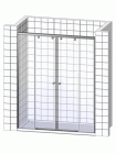 Душевая дверь в нишу GuteWetter Slide Door GK-864 120 см стекло бесцветное, профиль хром