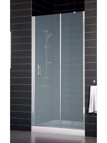 Душевая дверь в нишу Vegas Glass EP-F-1 0105 08 10 L профиль глянцевый хром, стекло сатин