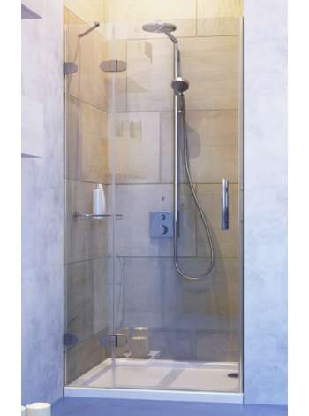 Душевая дверь в нишу GuteWetter Lux Door GK-002A левая 95 см стекло бесцветное, фурнитура хром