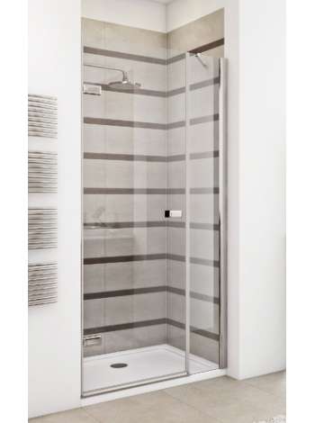 Душевая дверь в нишу GuteWetter Trend Door GK-862BP левая 90 см стекло бесцветное Two, профиль хром