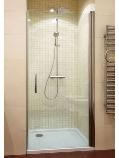 Душевая дверь в нишу GuteWetter Lux Door GK-601 правая 70 см стекло бесцветное, профиль хром