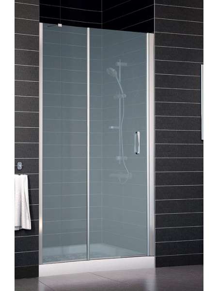 Душевая дверь в нишу Vegas Glass EP-F-1 0120 08 10 R профиль глянцевый хром, стекло сатин