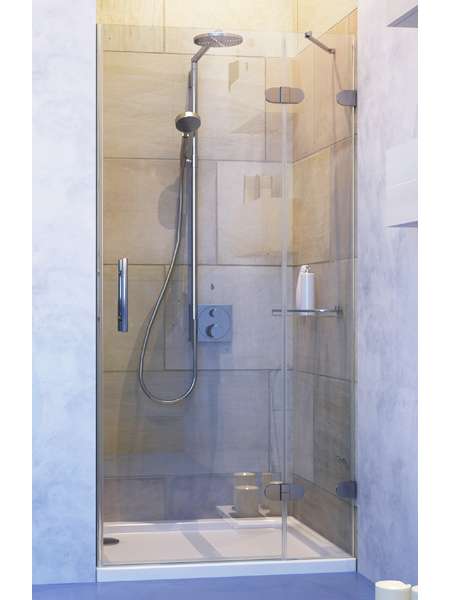 Душевая дверь в нишу GuteWetter Lux Door GK-002A правая 100 см стекло бесцветное, фурнитура хром