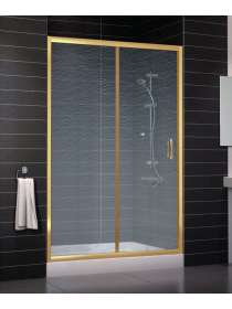 Душевая дверь в нишу Vegas Glass ZP 0130 09 02 профиль золото, стекло шиншилла