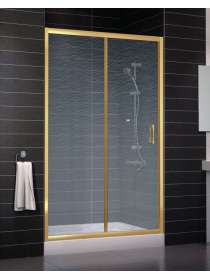 Душевая дверь в нишу Vegas Glass ZP 0120 09 02 профиль золото, стекло шиншилла