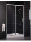Душевая дверь в нишу Vegas Glass ZP 0120 07 01 профиль матовый хром, стекло прозрачное