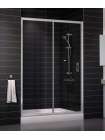 Душевая дверь в нишу Vegas Glass ZP 0135 07 01 профиль матовый хром, стекло прозрачное