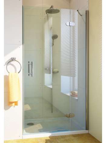 Душевая дверь в нишу GuteWetter Lux Door GK-102 правая 100 см стекло бесцветное, профиль хром