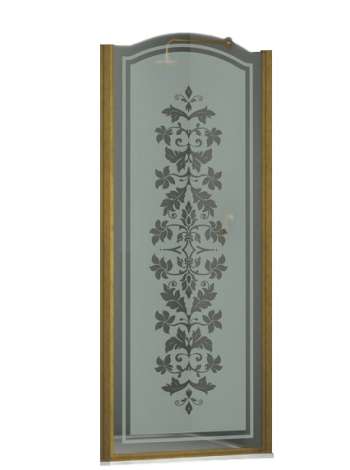 Душевая дверь в нишу Sturm Schick 90 см decor bronze R