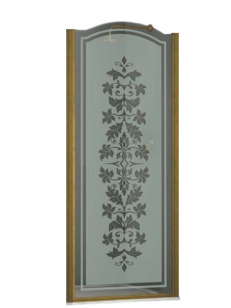 Душевая дверь в нишу Sturm Schick 90 см decor bronze R