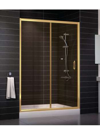 Душевая дверь в нишу Vegas Glass ZP 0140 09 05 профиль золото, стекло бронза