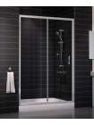 Душевая дверь в нишу Vegas Glass ZP 0130 07 01 профиль матовый хром, стекло прозрачное