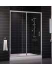 Душевая дверь в нишу Vegas Glass ZP 0150 07 01 профиль матовый хром, стекло прозрачное