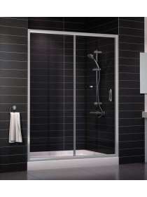 Душевая дверь в нишу Vegas Glass ZP 0150 07 01 профиль матовый хром, стекло прозрачное