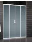 Душевая дверь в нишу Vegas Glass Z2P 220 01 10 профиль белый, стекло сатин