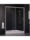 Душевая дверь в нишу Vegas Glass ZP 0160 07 01 профиль матовый хром, стекло прозрачное