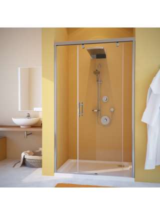 Душевая дверь в нишу GuteWetter Slide Door GK-862 правая 130 см стекло бесцветное, профиль хром