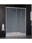 Душевая дверь в нишу Vegas Glass ZP 0160 07 02 профиль матовый хром, стекло шиншилла