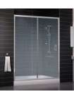 Душевая дверь в нишу Vegas Glass ZP 0150 07 02 профиль матовый хром, стекло шиншилла