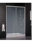 Душевая дверь в нишу Vegas Glass ZP 0140 07 02 профиль матовый хром, стекло шиншилла