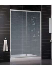 Душевая дверь в нишу Vegas Glass ZP 0140 07 02 профиль матовый хром, стекло шиншилла