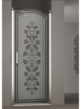 Душевая дверь в нишу Sturm Schick 80 см L decor chrome