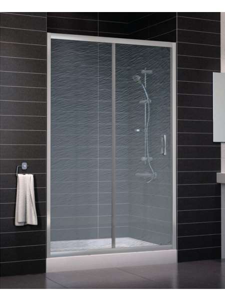 Душевая дверь в нишу Vegas Glass ZP 0125 07 02 профиль матовый хром, стекло шиншилла