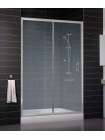 Душевая дверь в нишу Vegas Glass ZP 0135 07 02 профиль матовый хром, стекло шиншилла