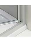 Душевая дверь в нишу GuteWetter Practic Door GK-401 правая 53-57 см стекло бесцветное, профиль матовый хром