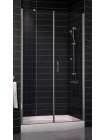 Душевая дверь в нишу Vegas Glass EP-F-2 0130 07 01 R профиль матовый хром, стекло прозрачное