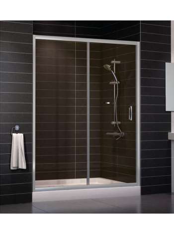 Душевая дверь в нишу Vegas Glass ZP 0150 07 05 профиль матовый хром, стекло бронза