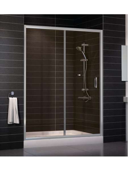Душевая дверь в нишу Vegas Glass ZP 0150 07 05 профиль матовый хром, стекло бронза