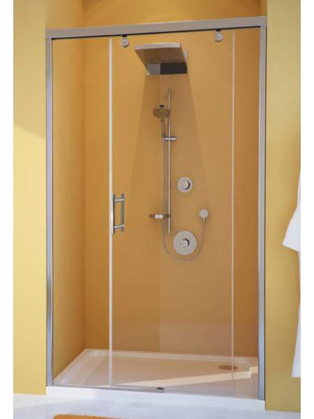 Душевая дверь в нишу GuteWetter Slide Door GK-862 правая 135 см стекло бесцветное, профиль хром