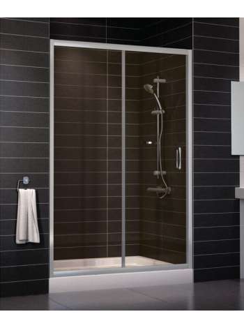 Душевая дверь в нишу Vegas Glass ZP 0130 07 05 профиль матовый хром, стекло бронза