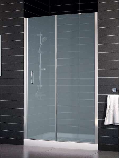 Душевая дверь в нишу Vegas Glass EP-F-1 0160 08 10 L профиль глянцевый хром, стекло сатин