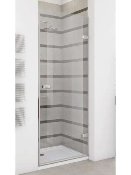 Душевая дверь в нишу GuteWetter Trend Door GK-861 правая 70 см стекло бесцветное Two, фурнитура хром