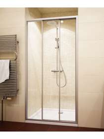 Душевая дверь в нишу GuteWetter Practic Door GK-403A левая 136-140 см стекло бесцветное, профиль матовый хром