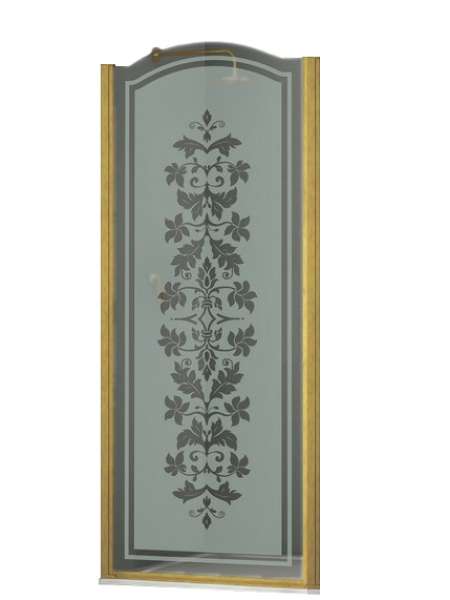 Душевая дверь в нишу Sturm Schick 80 см L decor gold