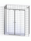 Душевая дверь в нишу GuteWetter Practic Door GK-403A левая 136-140 см стекло бесцветное, профиль матовый хром