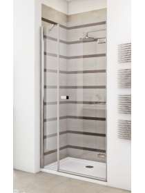 Душевая дверь в нишу GuteWetter Trend Door GK-862BP правая 128 см стекло бесцветное Two, профиль хром