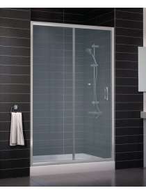 Душевая дверь в нишу Vegas Glass ZP 0125 07 10 профиль матовый хром, стекло сатин