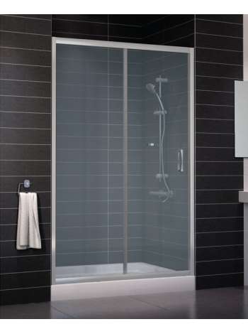 Душевая дверь в нишу Vegas Glass ZP 0125 07 10 профиль матовый хром, стекло сатин
