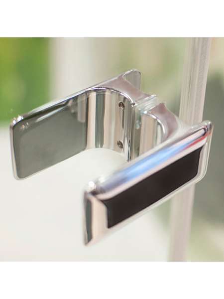 Душевая дверь в нишу GuteWetter Trend Door GK-862AP левая 118 см стекло бесцветное Two, профиль хром