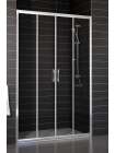 Душевая дверь в нишу Vegas Glass Z2P 150 07 01 профиль матовый хром, стекло прозрачное