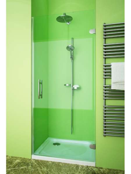 Душевая дверь в нишу GuteWetter Lux Door GK-001 правая 85 см стекло бесцветное, фурнитура хром