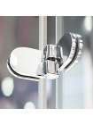 Душевая дверь в нишу GuteWetter Lux Door GK-102A левая 100 см стекло бесцветное, профиль хром