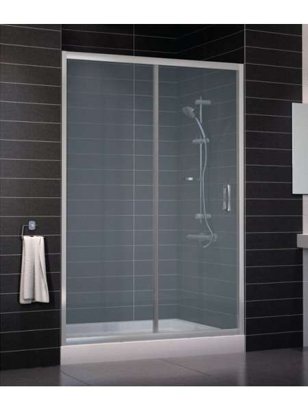 Душевая дверь в нишу Vegas Glass ZP 0135 07 10 профиль матовый хром, стекло сатин